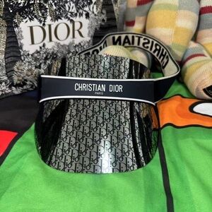 Dior Monogram Black Visor